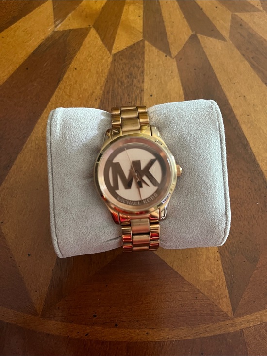 Michael Kors Jewelry - Michael Kors Rose Gold MK Logo Bracelet Watch